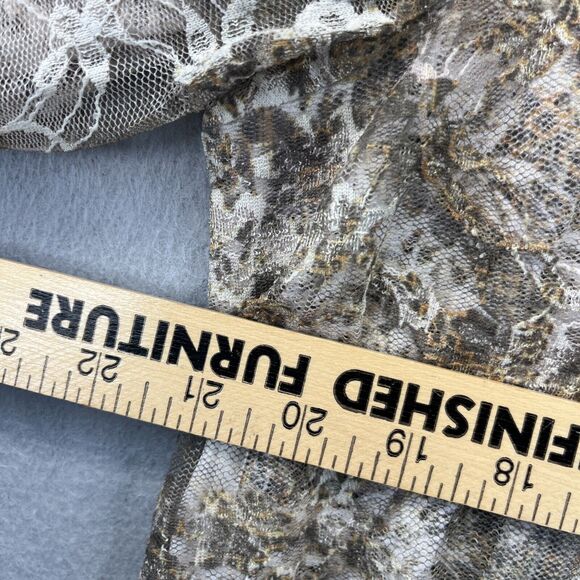 CAL STYLE Vintage Floral Tunic Lace Overlay Blouse Top XL Boho USA - Picture 8 of 8